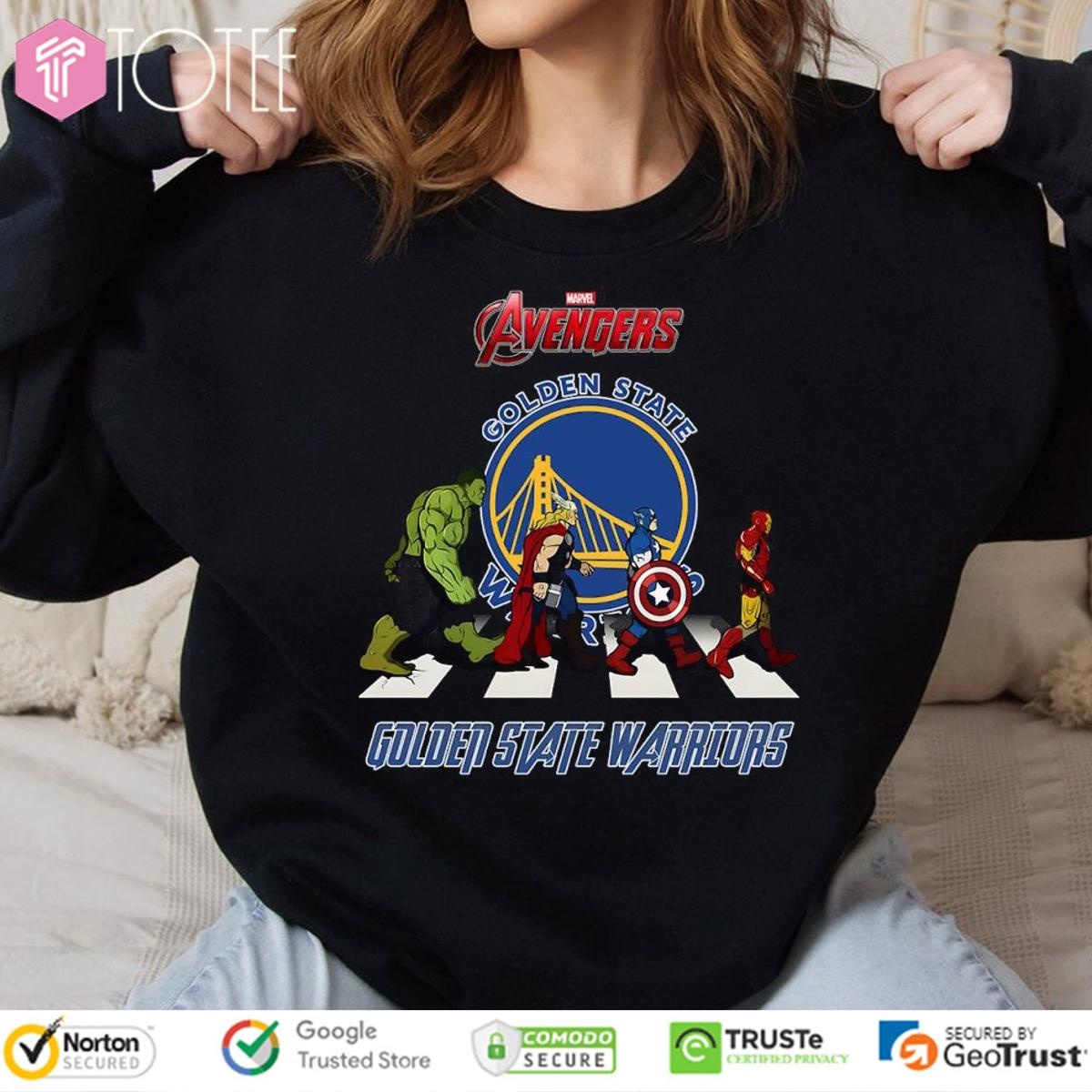 Marvel Avengers Abbey Road Golden State Warriors Nba T-shirt 3