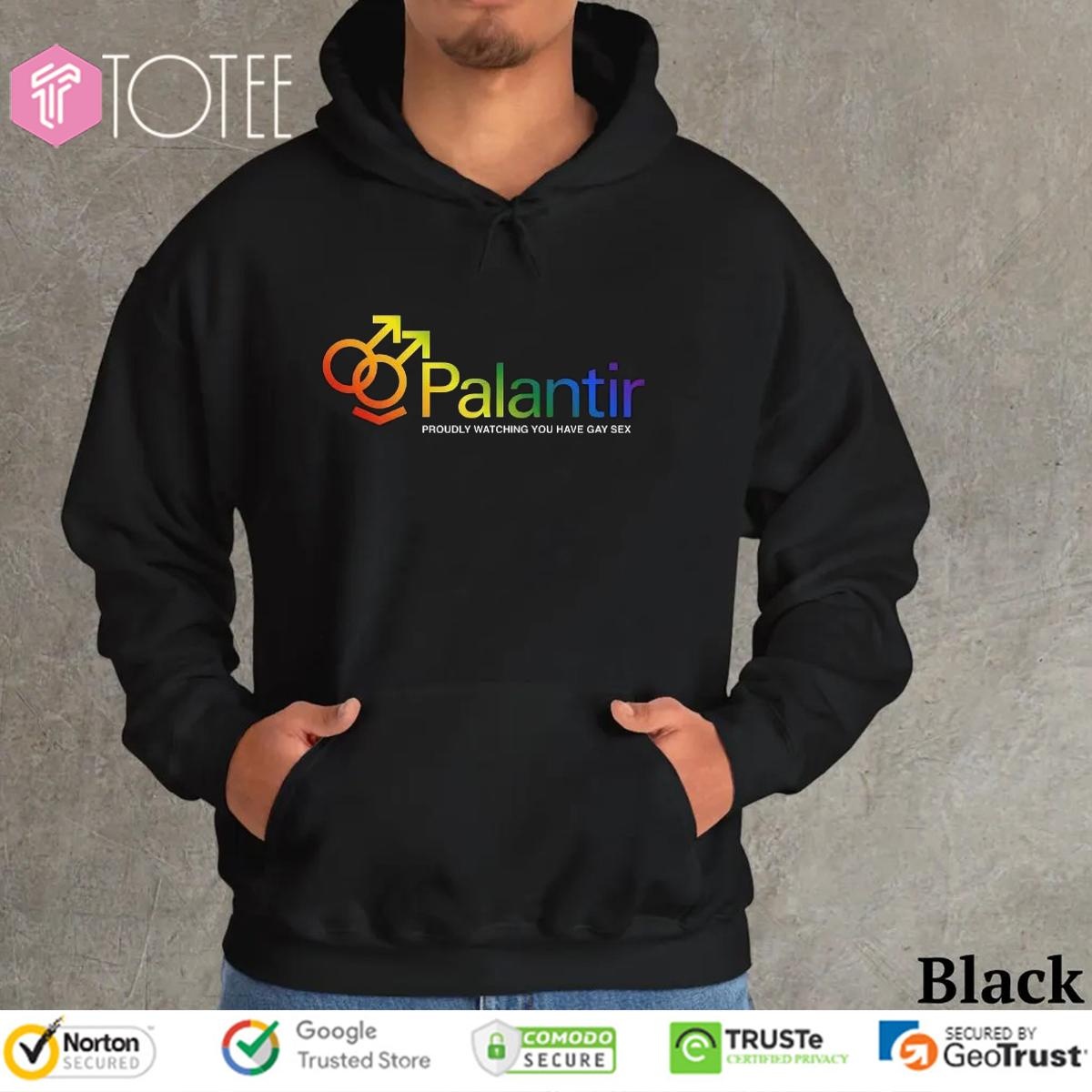 Palantir Proudly Watching You Have Gay Sex Lgbt Pride T-shirt 2