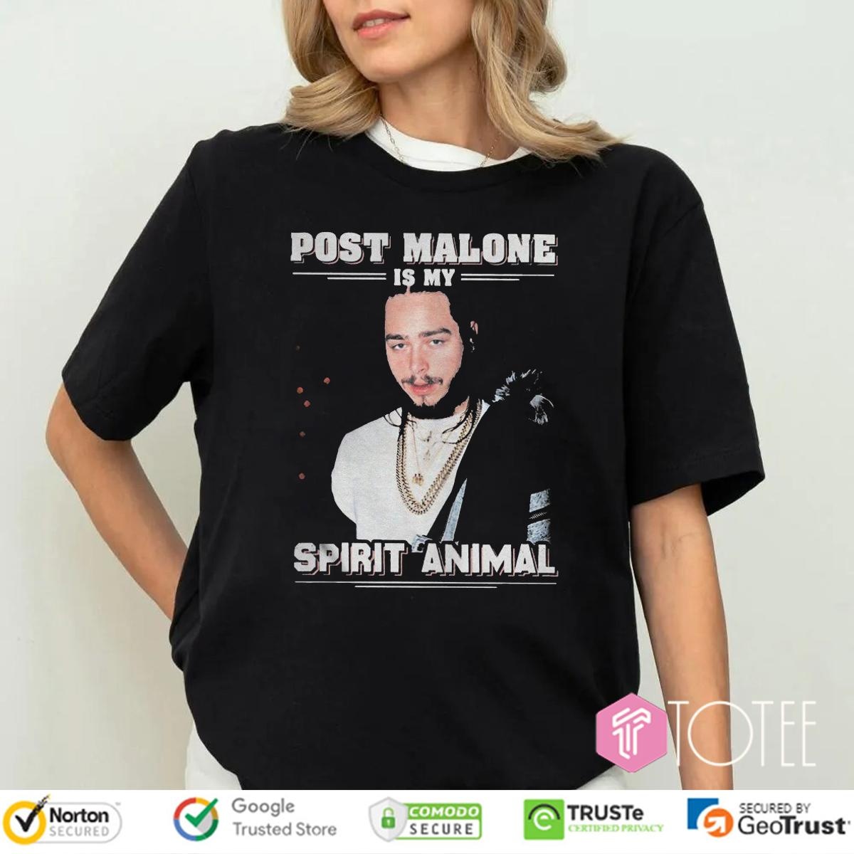 Post Malone Is My Spirit Animal T-shirt 4
