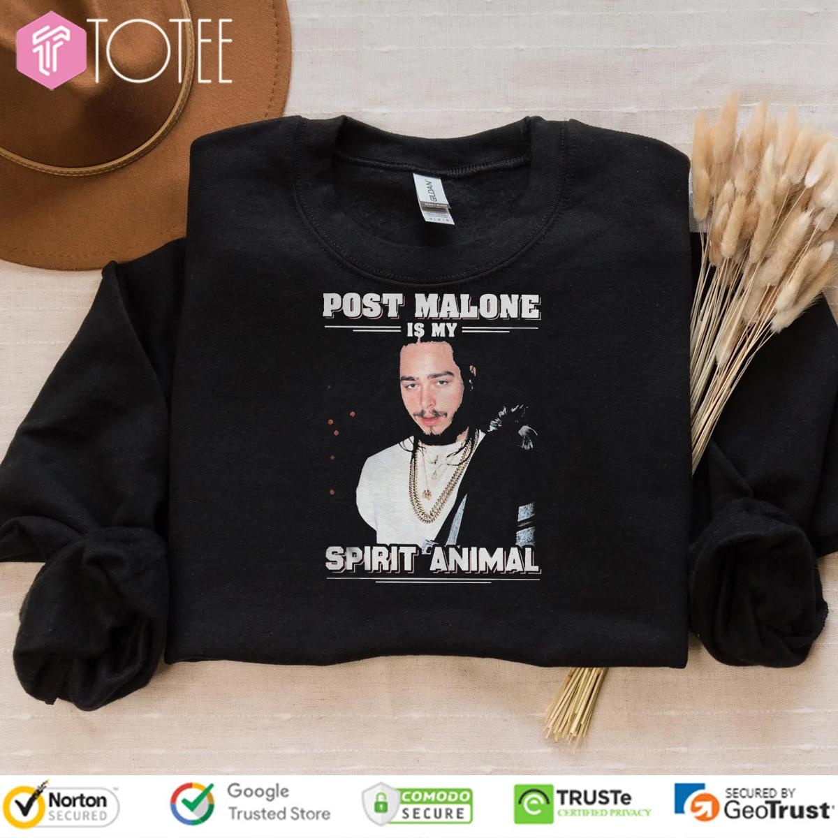 Post Malone Is My Spirit Animal T-shirt 3