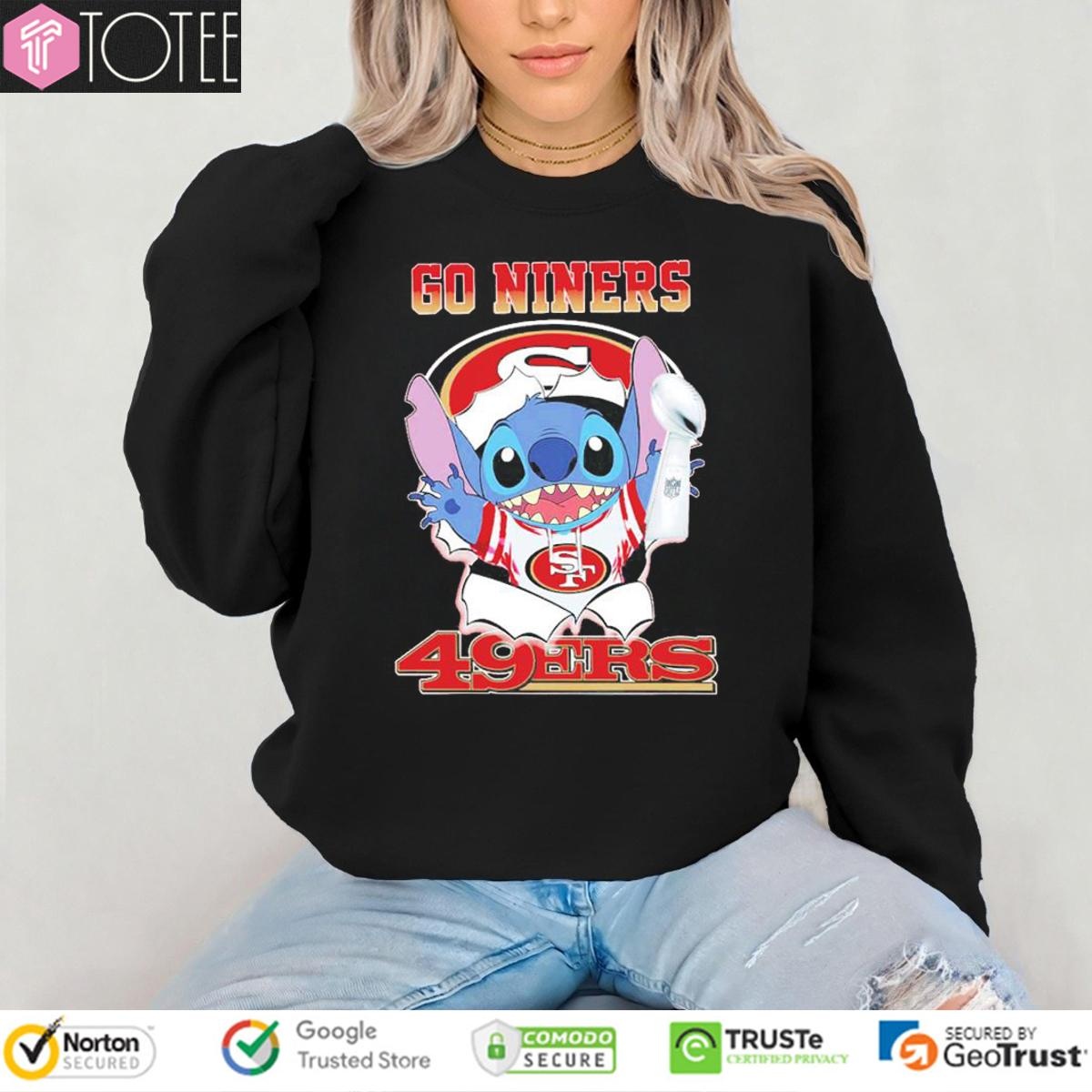 Stitch Hold Super Bowl Trophy Go Niners San Francisco 49Ers T-shirt 3