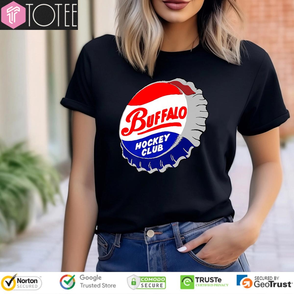 Beer Bottle Cap Buffalo New York Hockey Club T-shirt 4