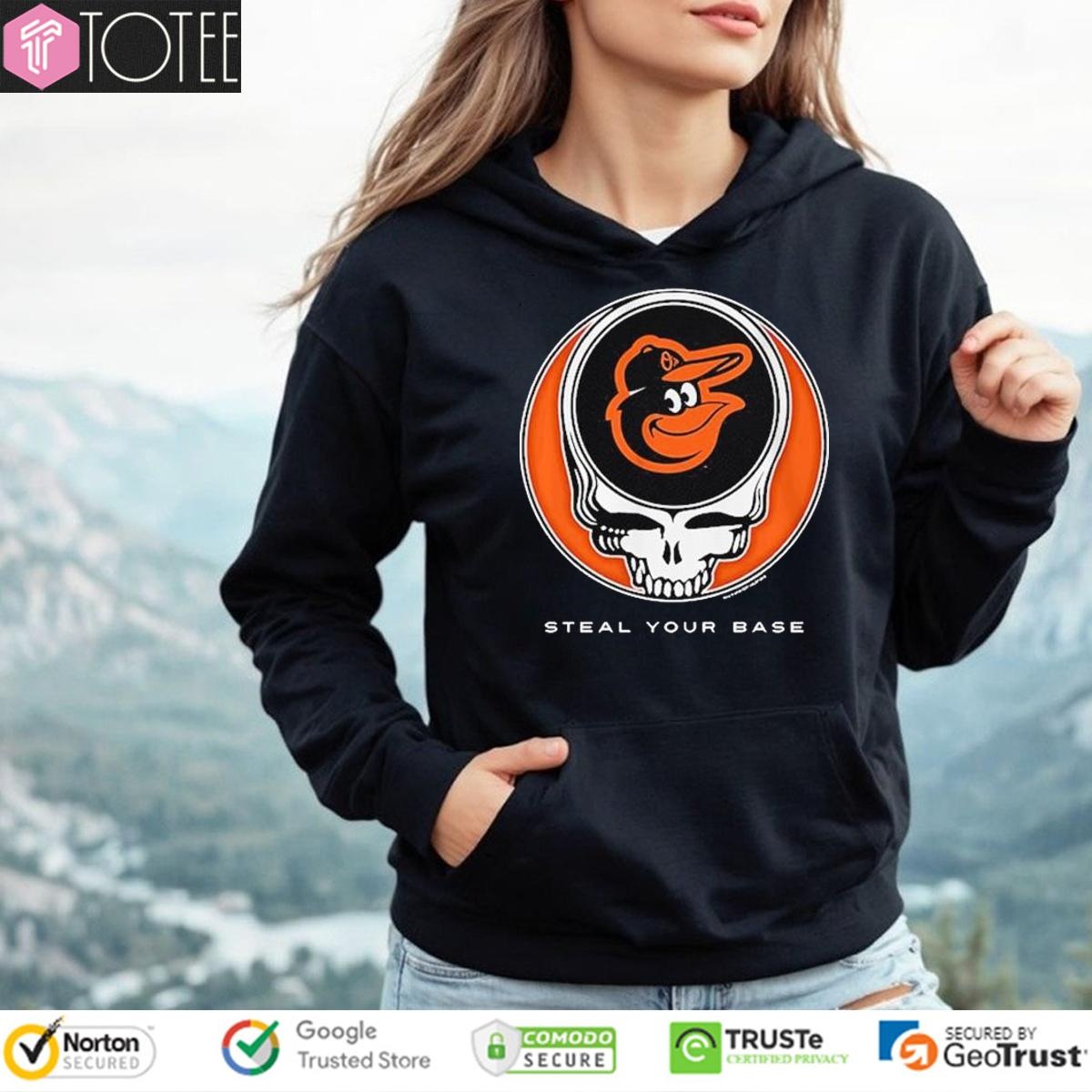 Grateful Dead Baltimore Orioles Baseball T-shirt 2