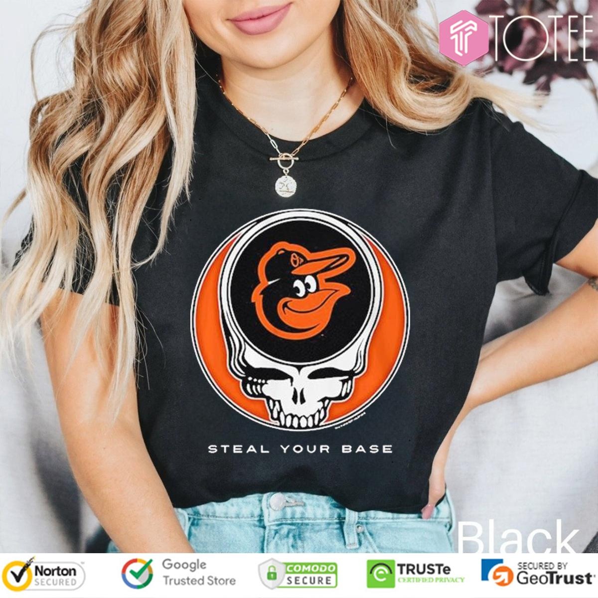 Grateful Dead Baltimore Orioles Baseball T-shirt 4