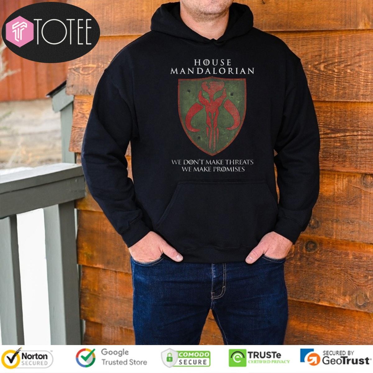 House Mandalorian Star Wars Game Of Thrones House Stark T-shirt 2