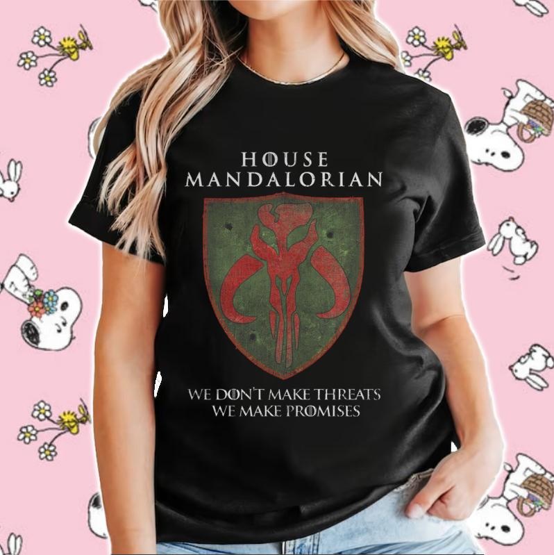 House Mandalorian Star Wars Game Of Thrones House Stark T-shirt 4