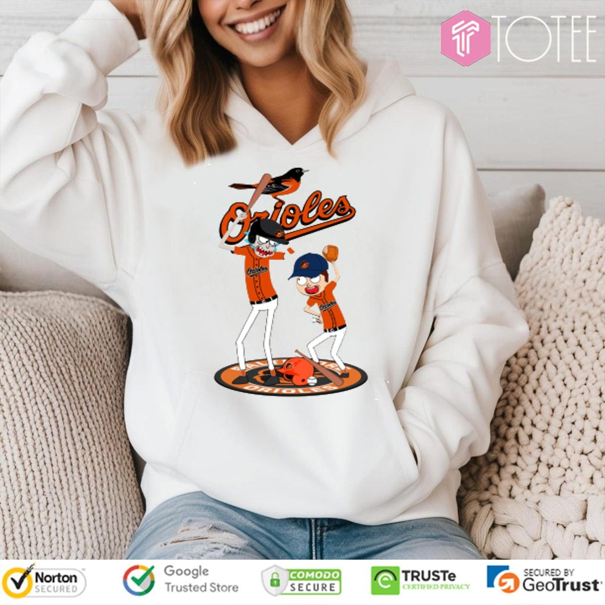 Rick And Morty Baltimore Orioles Baseball T-shirt 2