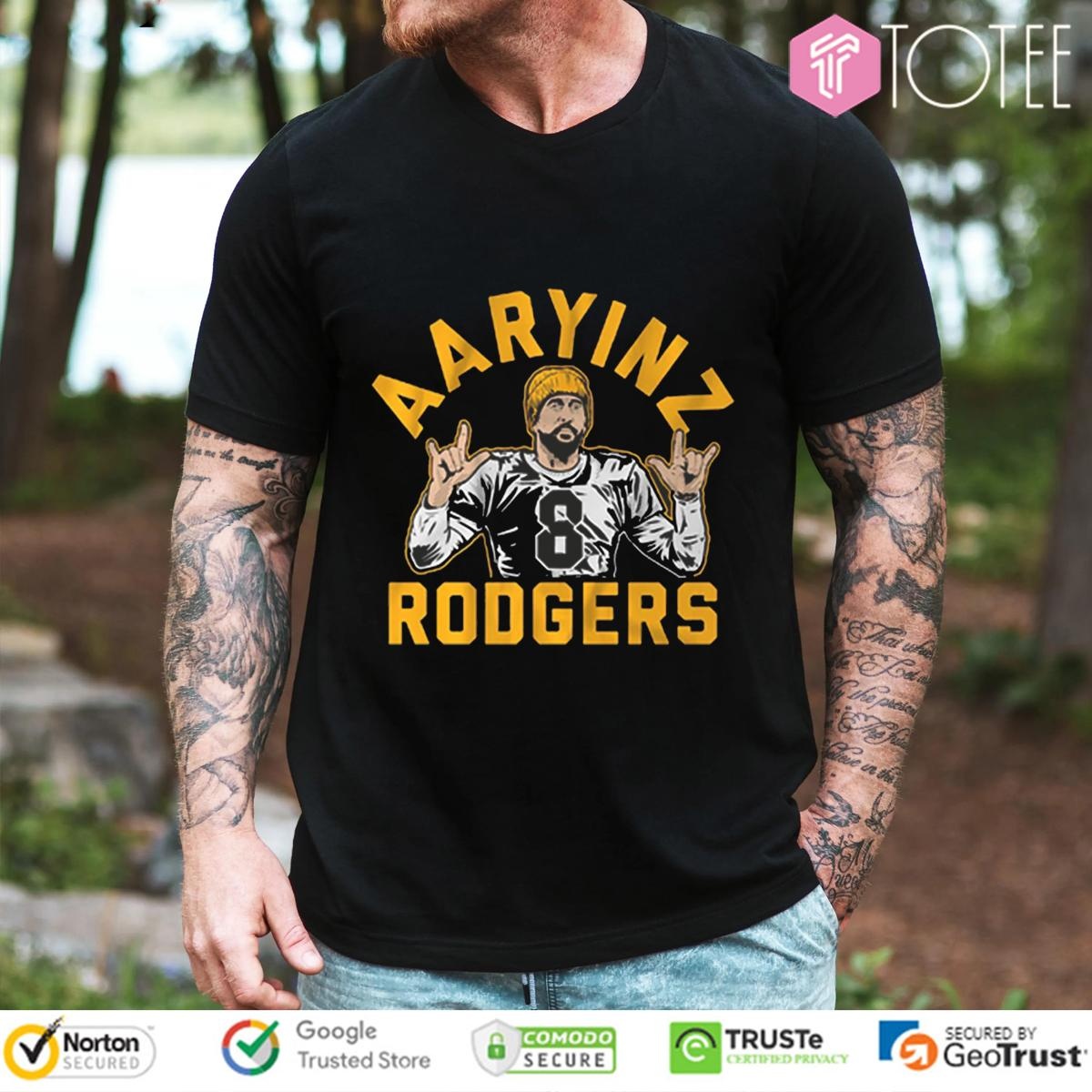 Aaryinz Aaron Rodgers Pittsburgh Steelers T-shirt 1