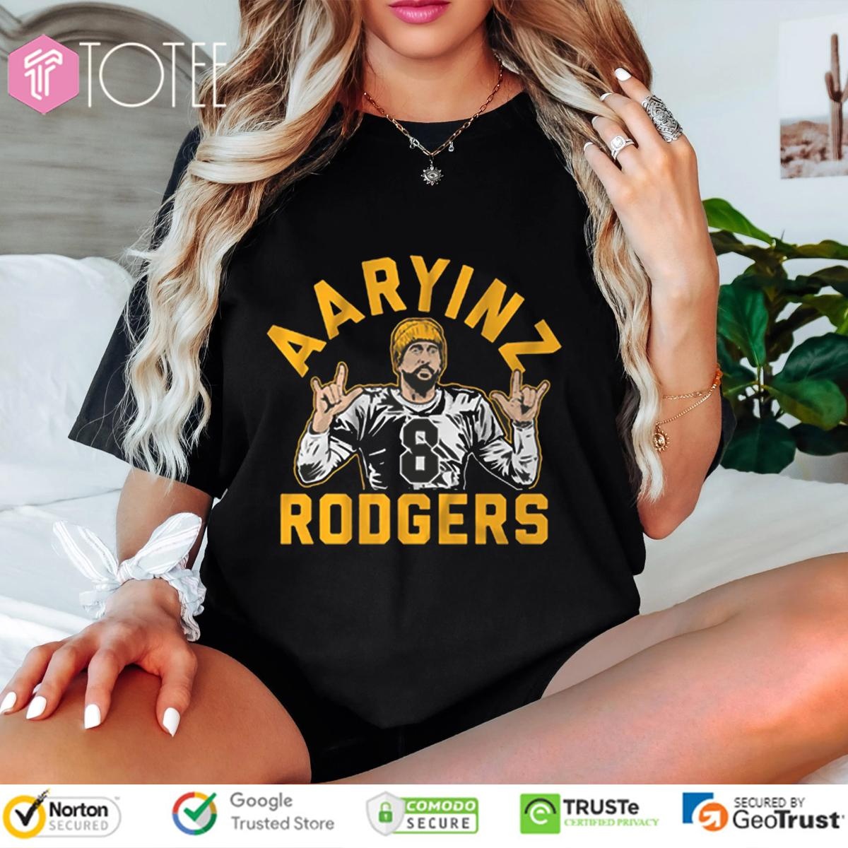 Aaryinz Aaron Rodgers Pittsburgh Steelers T-shirt 4