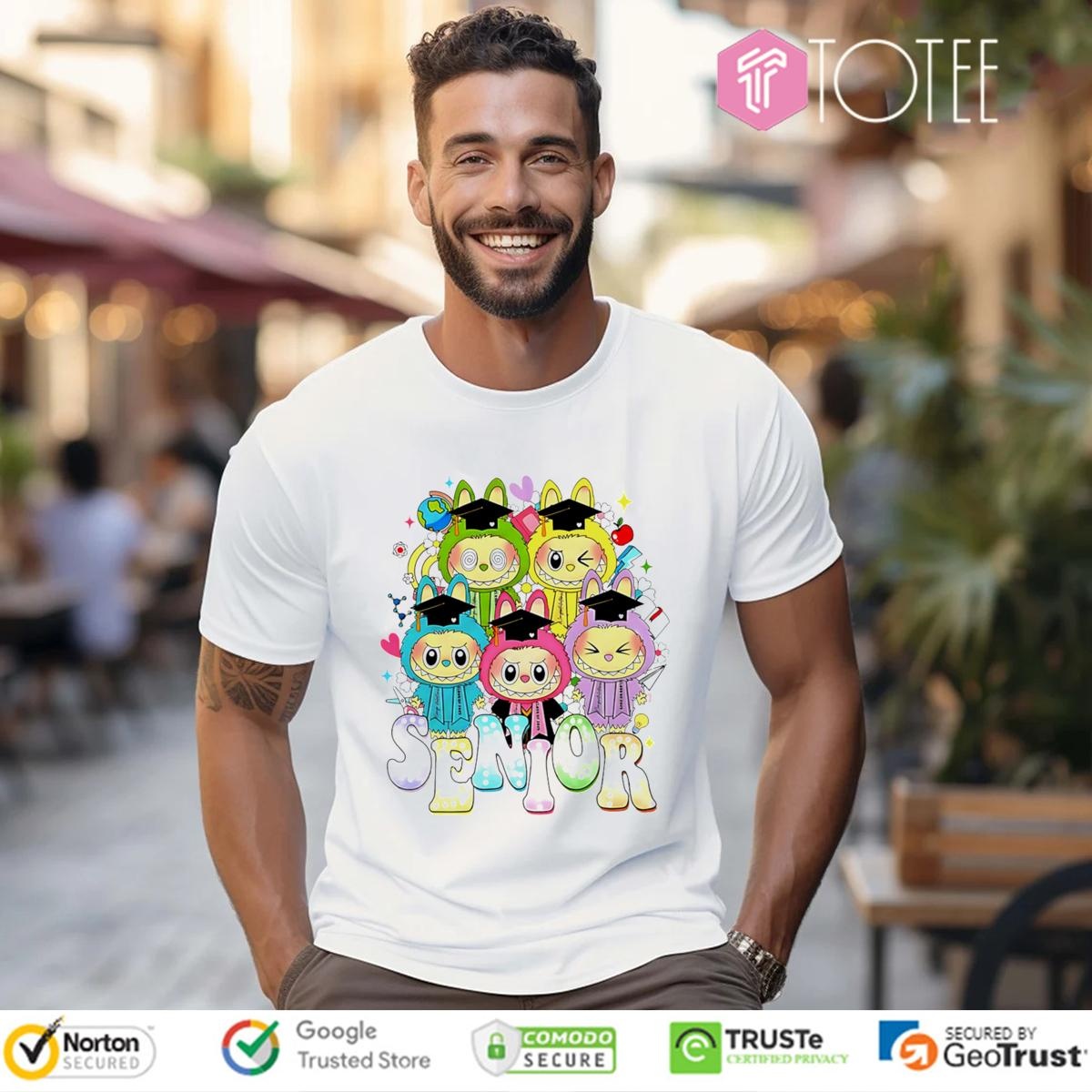 Graduation Senior Labubu The Monsters T-shirt 1