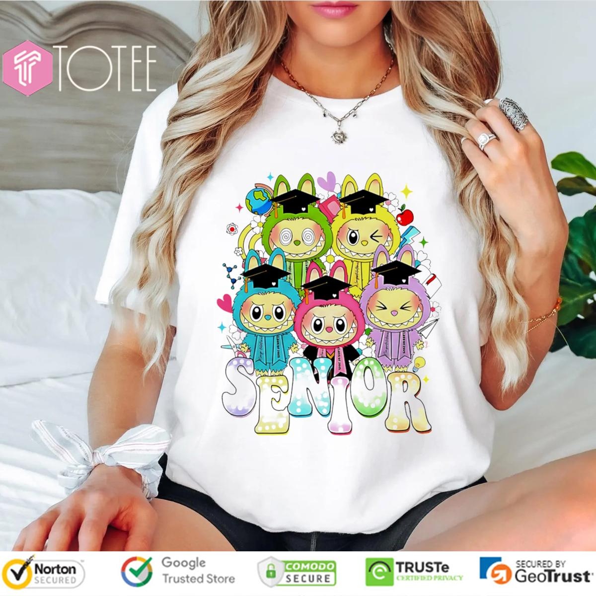 Graduation Senior Labubu The Monsters T-shirt 4