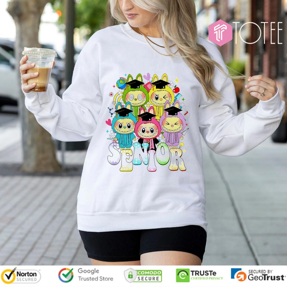 Graduation Senior Labubu The Monsters T-shirt 3
