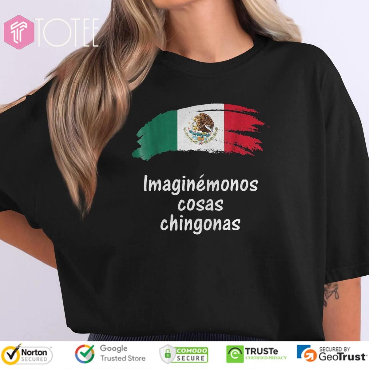 Imaginémonos Cosas Chingonas Mexican Flag T-shirt