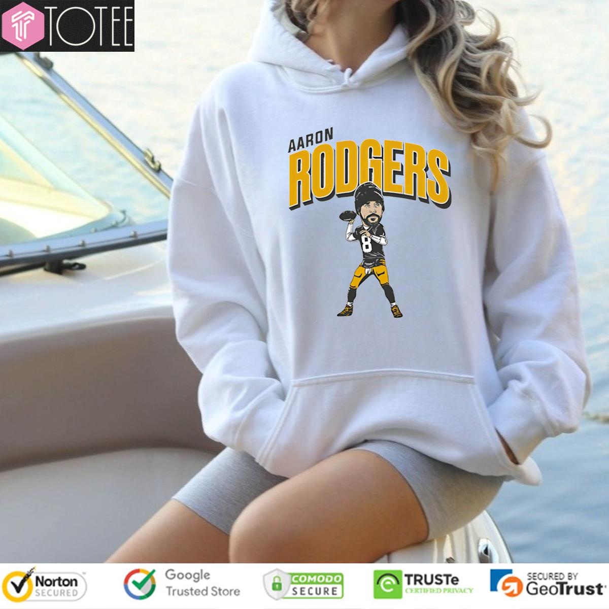 Pittsburgh Steelers Aaron Rodgers Caricature Cartoon T-shirt 2