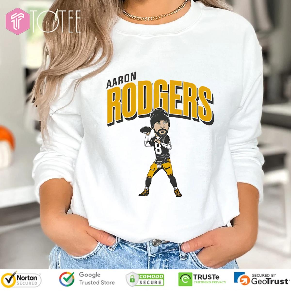 Pittsburgh Steelers Aaron Rodgers Caricature Cartoon T-shirt 3
