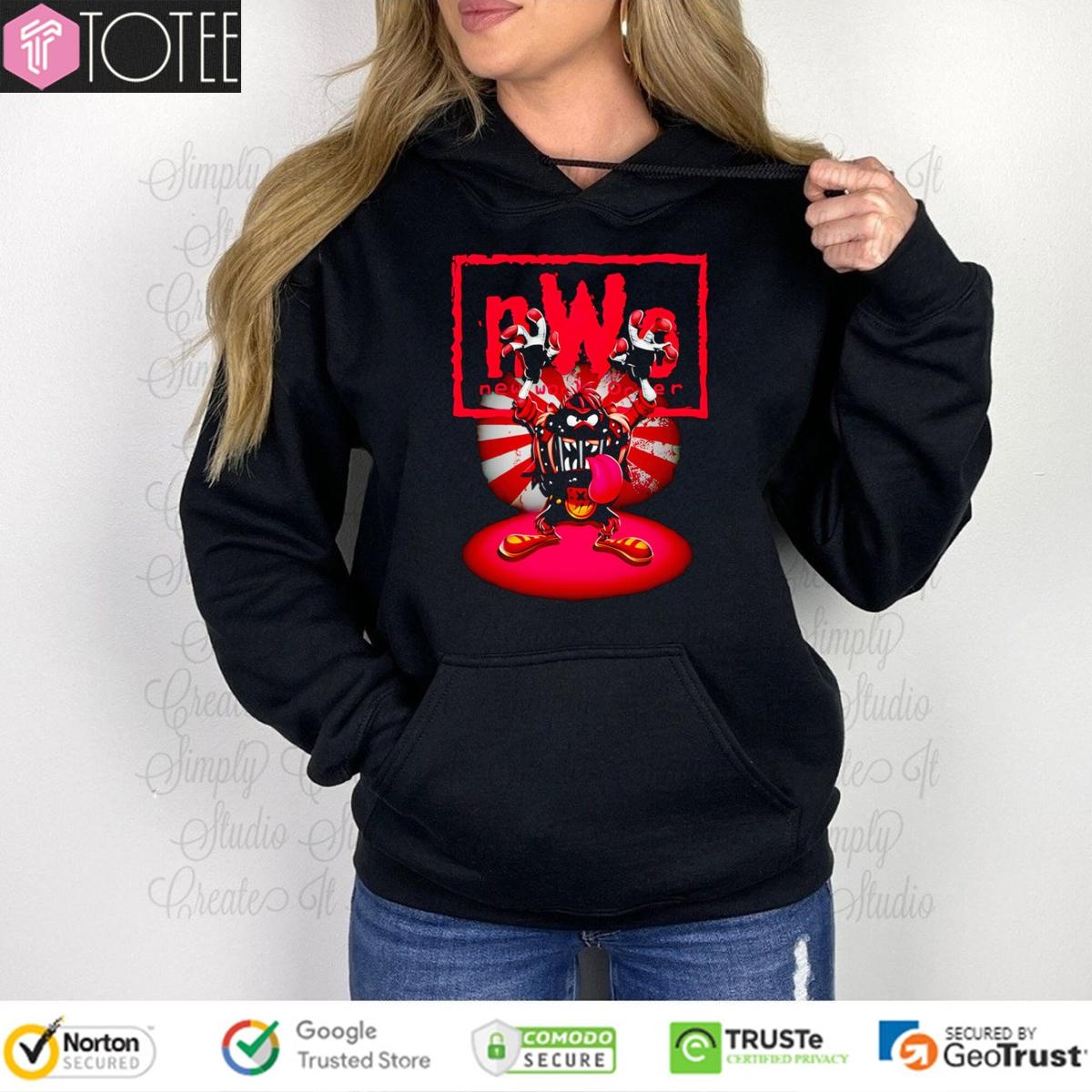 Taz Looney Tunes Tasmanian Devil Parody Nwo New World Order Wwe T-shirt 2