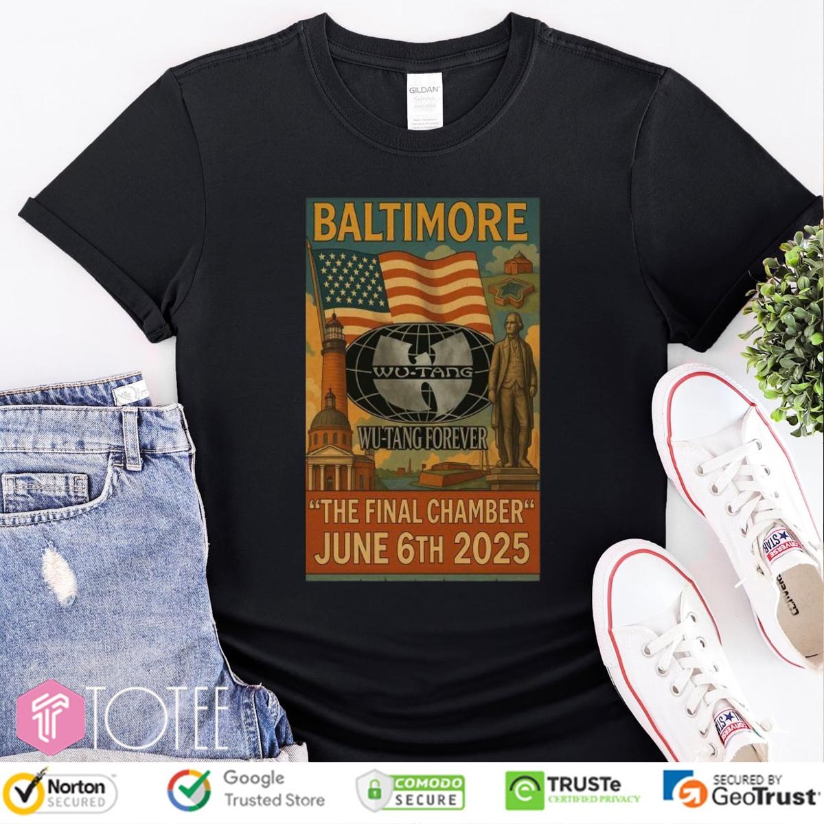 Baltimore Wu-Tang Forever The Final Chamber June 6Th 2025 T-shirt 4