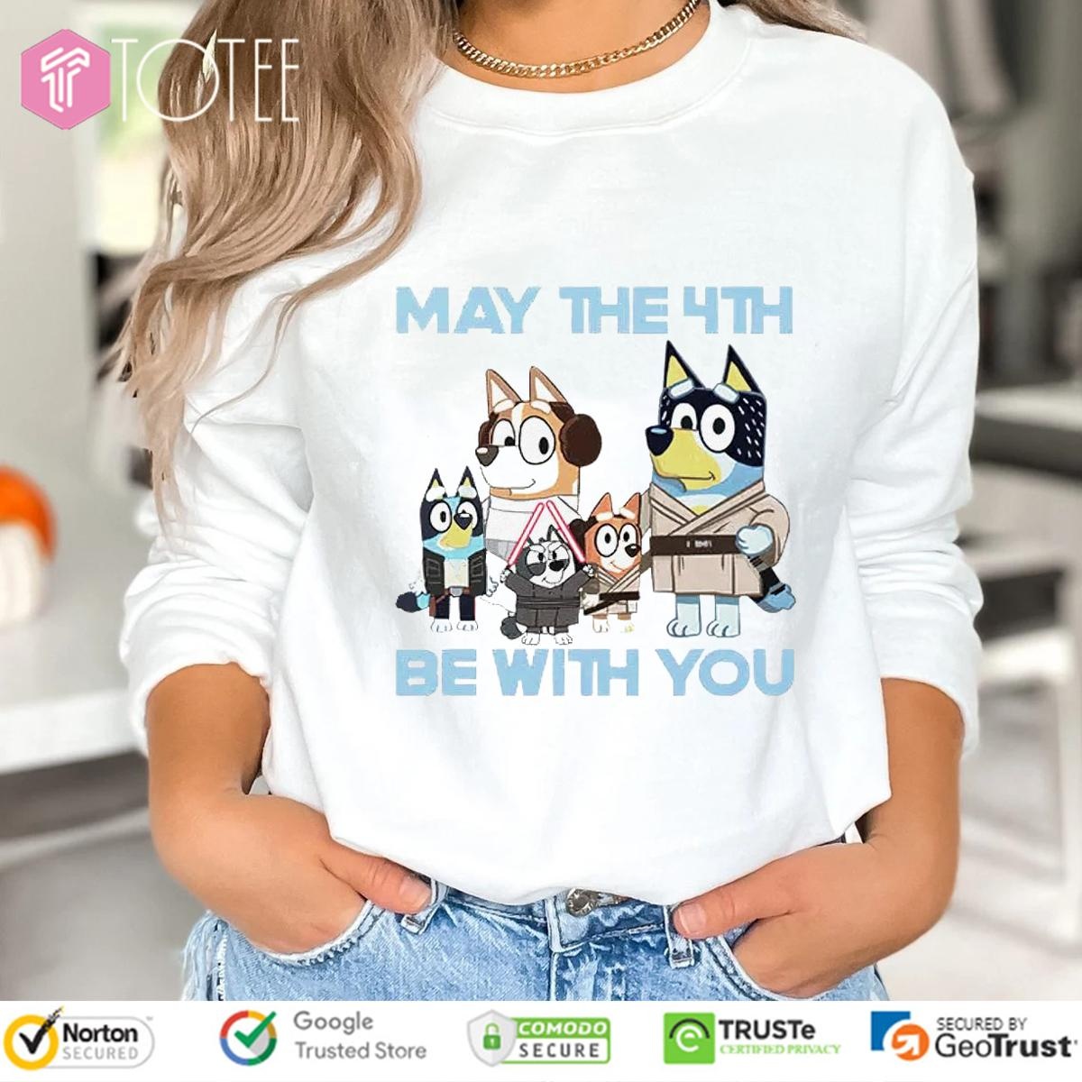 Bluey Family May The 4Th Be With You Star Wars T-shirt 3