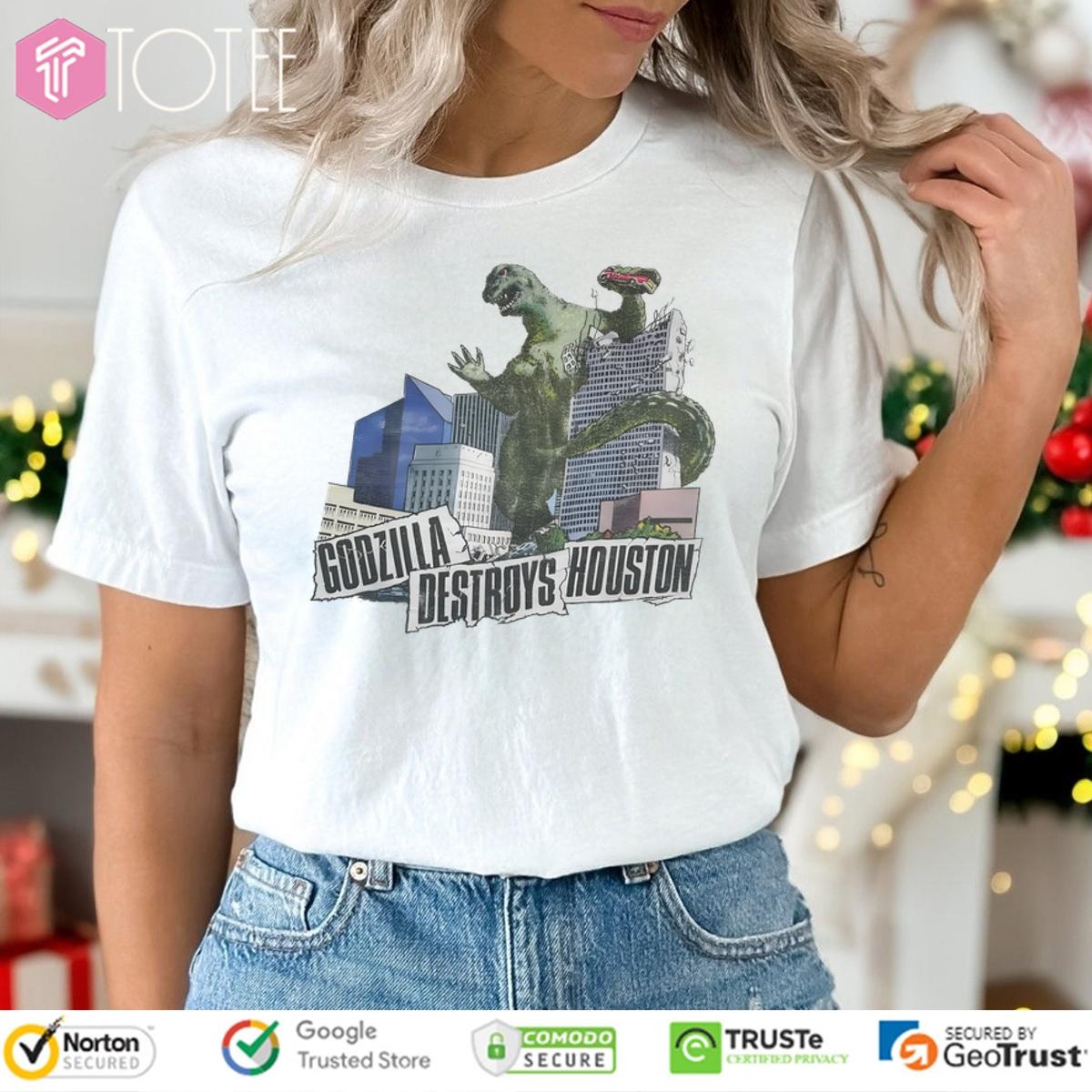 Godzilla Tee: Limited Edition Houston Vintage Shirts Available Now! 1