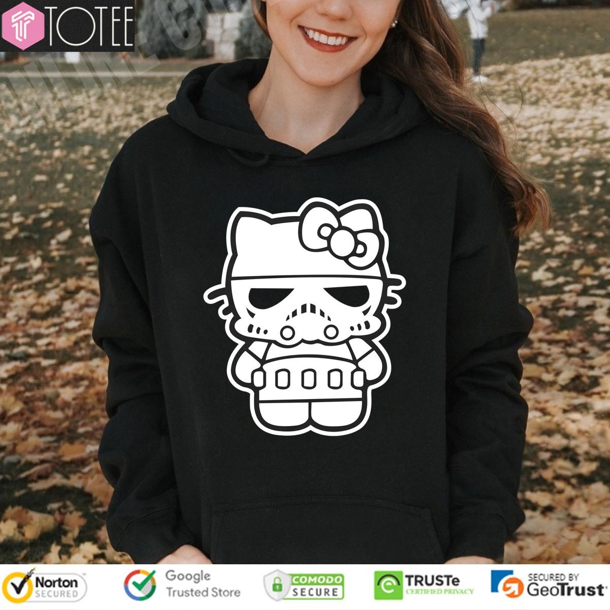 Hello Stormtrooper Parody Cat Hello Kitty Star Wars T-shirt 2