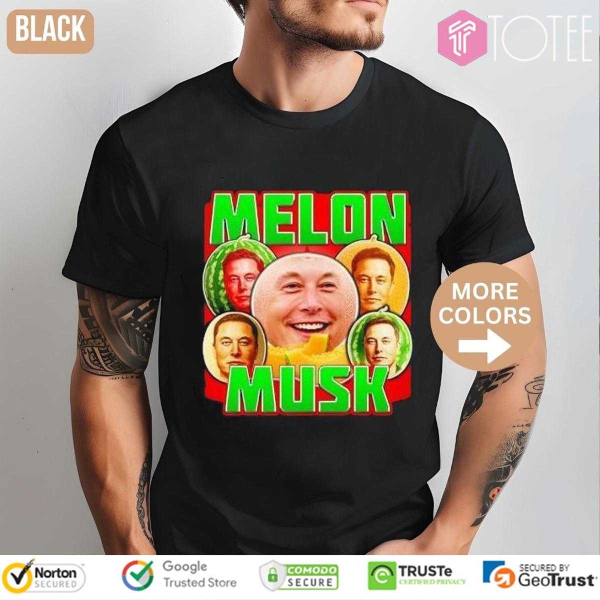 Melon Musk Parody Watermelon Elon Musk T-shirt