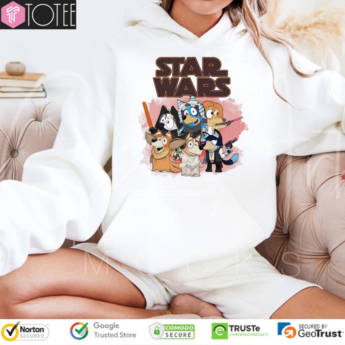Star Wars Parody Bluey Family T-shirt 2