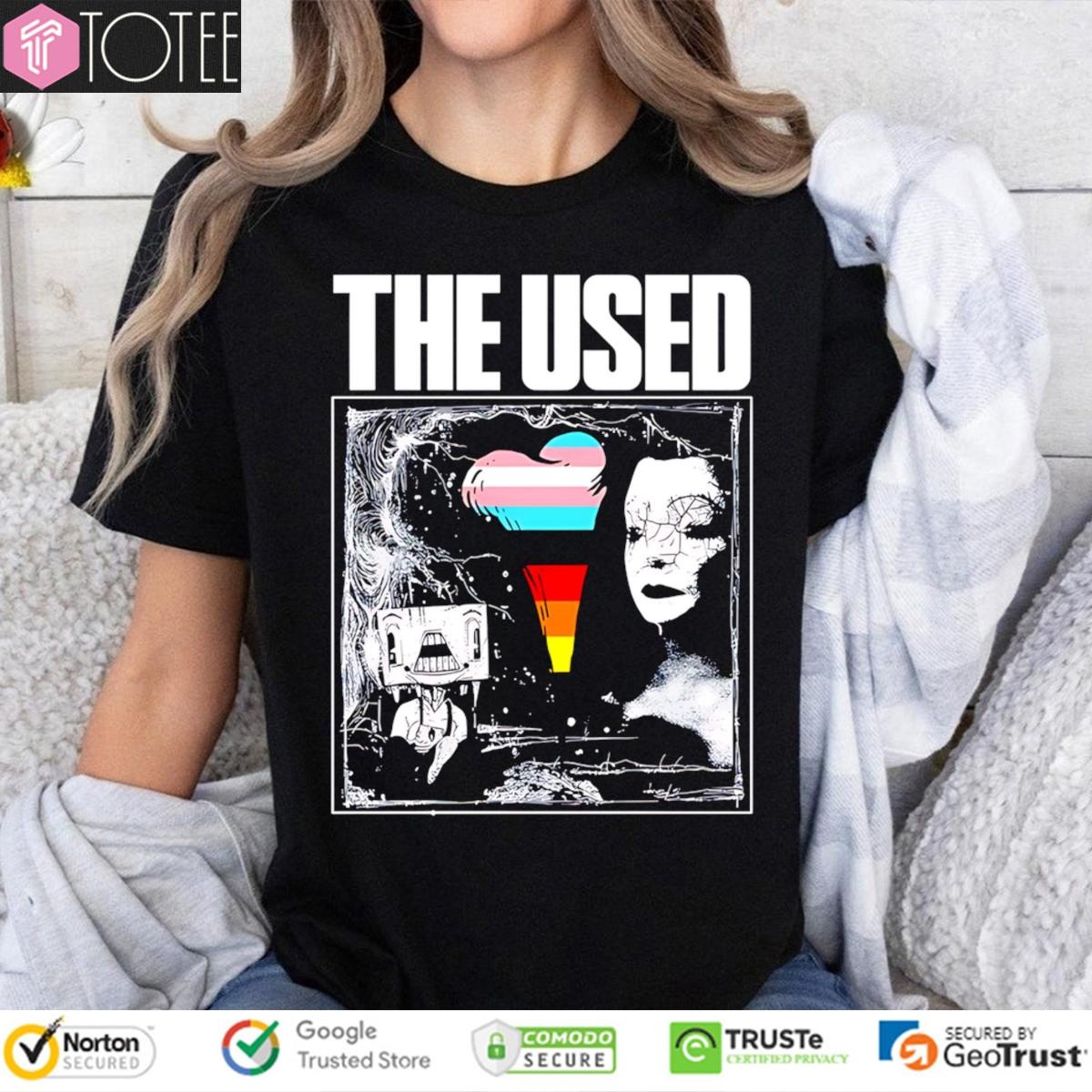 The Used Rock Band 25 Year Anniversary Tour Lgbt Pride T-shirt 4