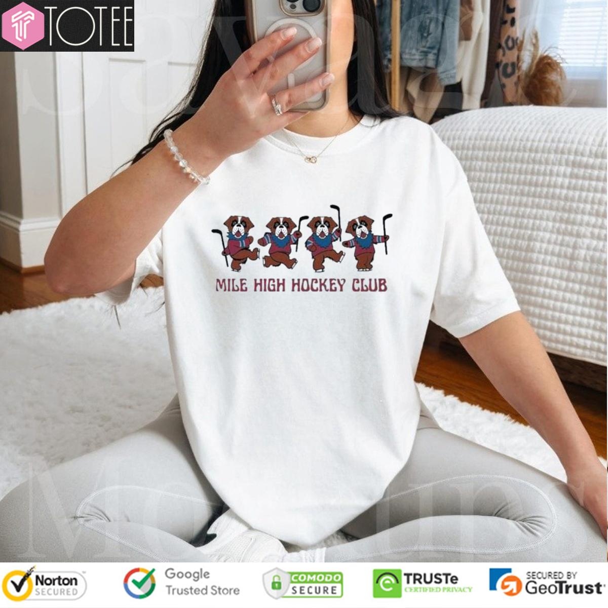 Grateful Dead Colorado Avalanche Mile High Hockey Club T-shirt 4