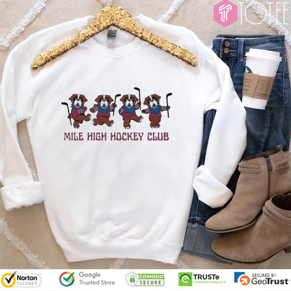 Grateful Dead Colorado Avalanche Mile High Hockey Club T-shirt 3