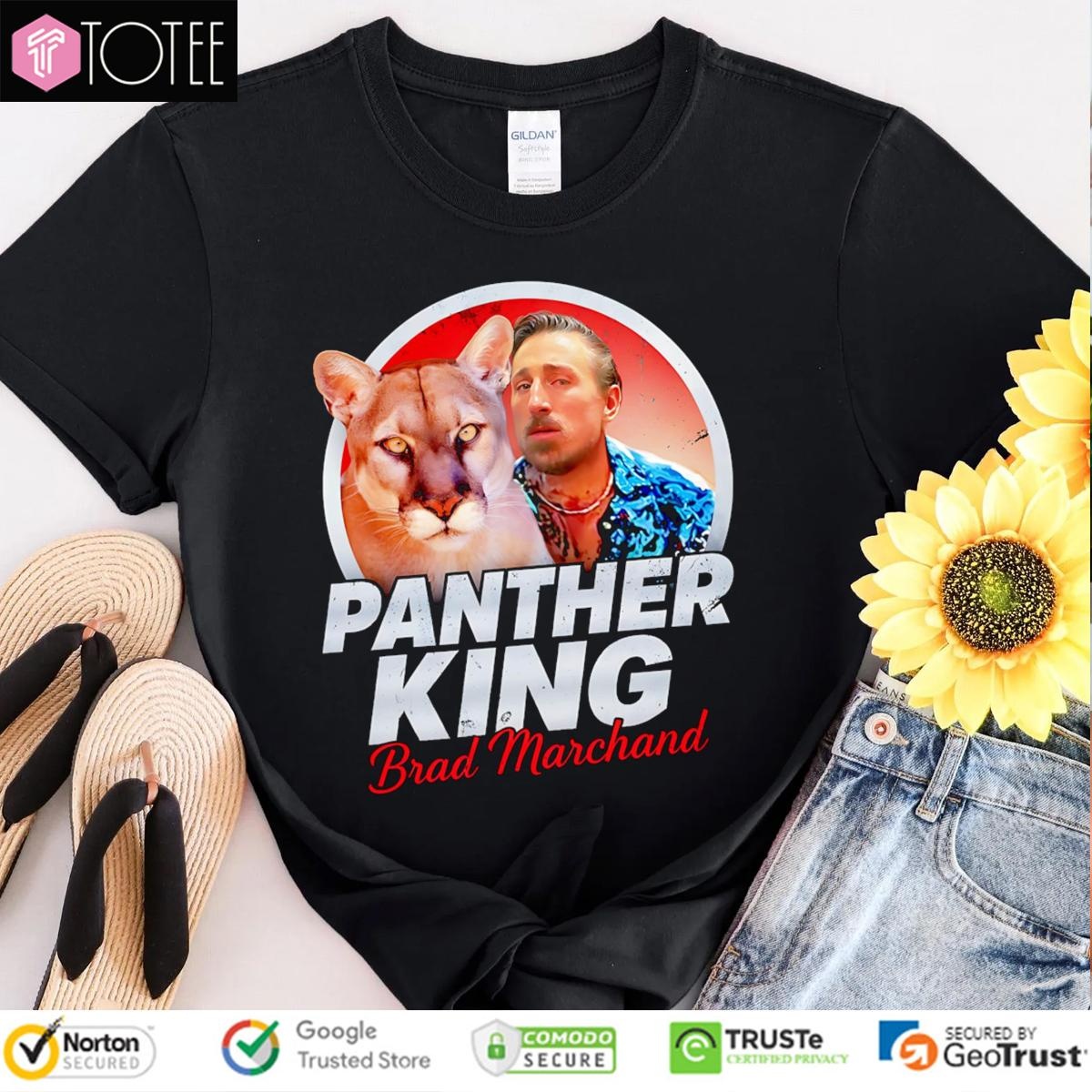 Panther King Parody Tiger King Joe Exotic Brad Marchand Florida Panthers T-shirt 1