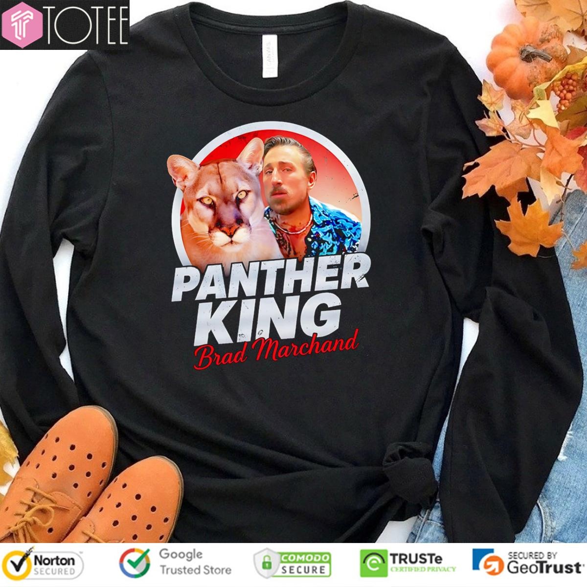 Panther King Parody Tiger King Joe Exotic Brad Marchand Florida Panthers T-shirt 3