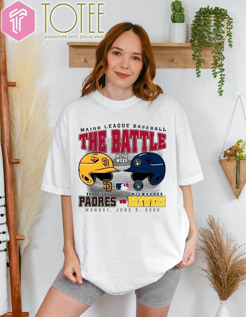 San Diego Padres Vs Milwaukee Brewers The Battle Of The Week Monday T-shirt