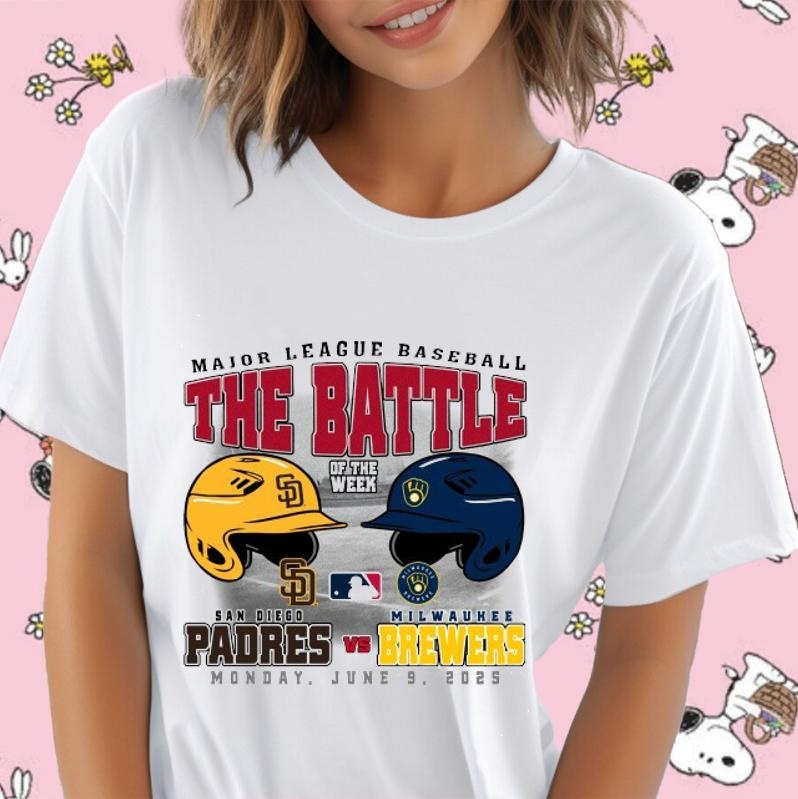 San Diego Padres Vs Milwaukee Brewers The Battle Of The Week Monday T-shirt 4