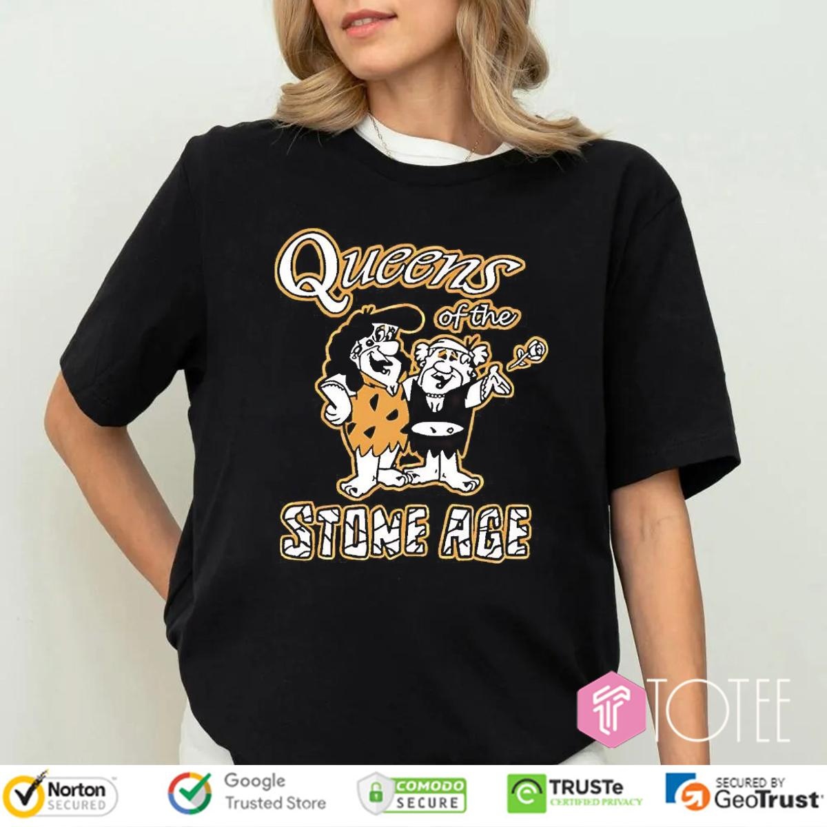 The Flintstones Parody Queens Of The Stone Age Rock Band T-shirt 4