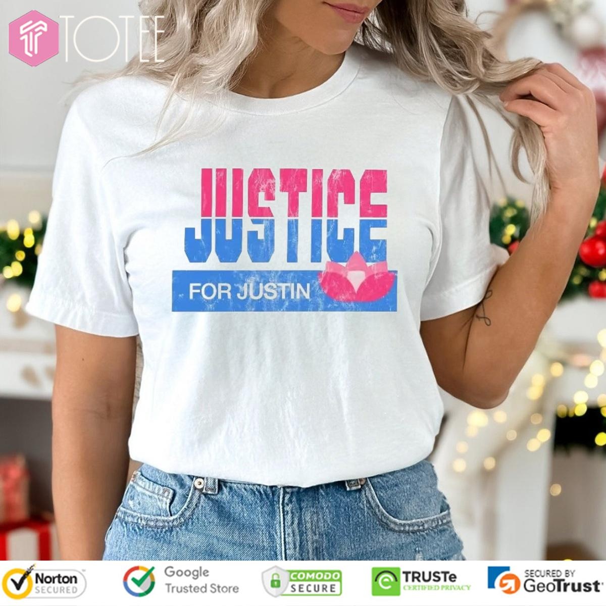 Zack Peter Justice For Justin T-shirt 1