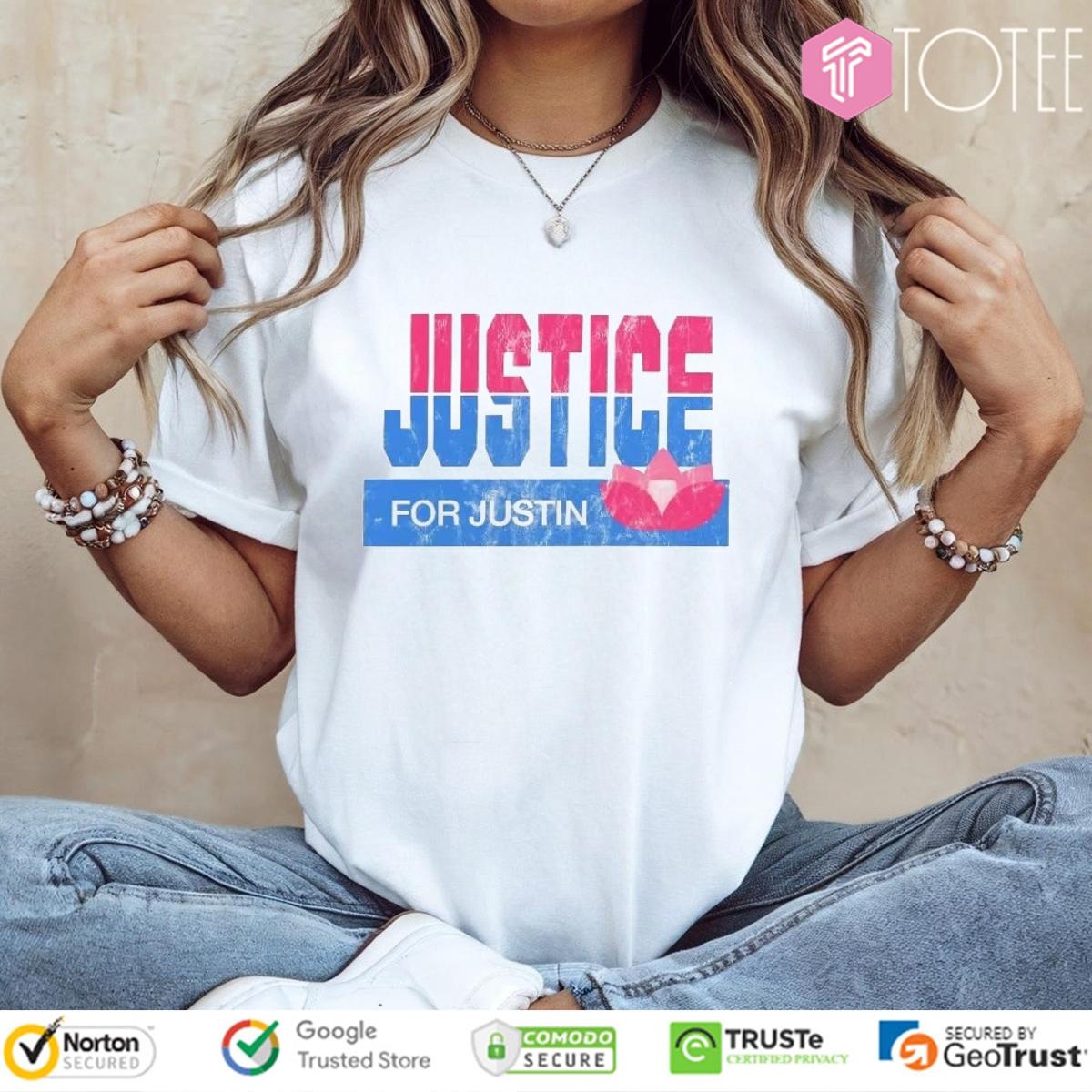 Zack Peter Justice For Justin T-shirt 4