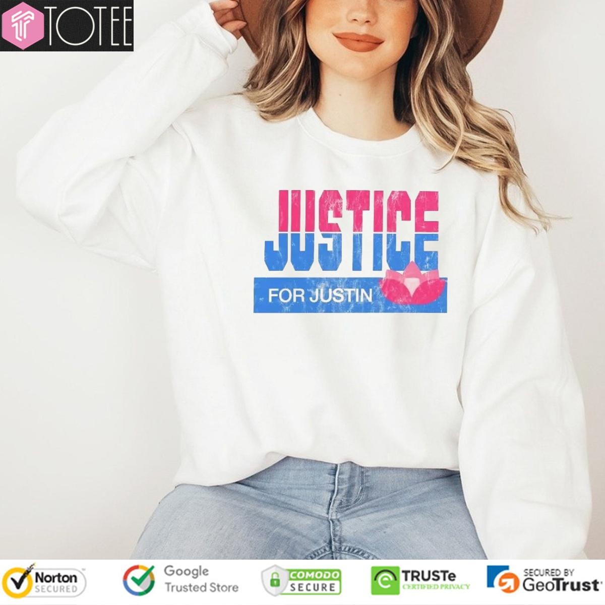 Zack Peter Justice For Justin T-shirt 3