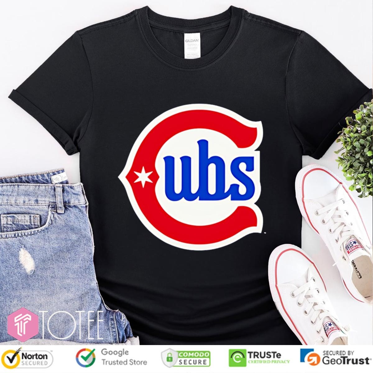Chicago Cubs Alternate 2 Blues Logo T-shirt 1