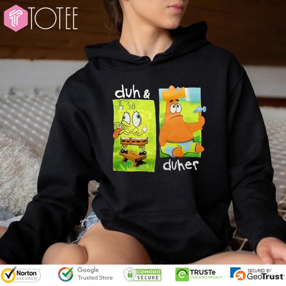 Duh And Duher Spongebob Squarepants Graphic T-shirt 2