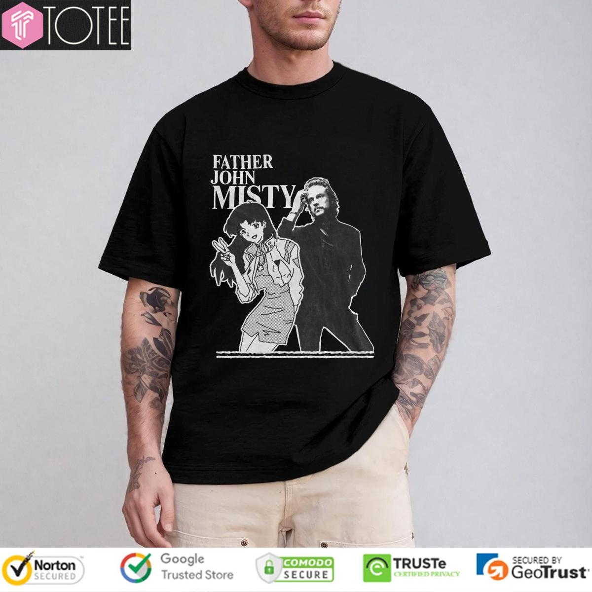 Father John Misty Misato Katsuragi Neon Genesis Evangelion T-shirt