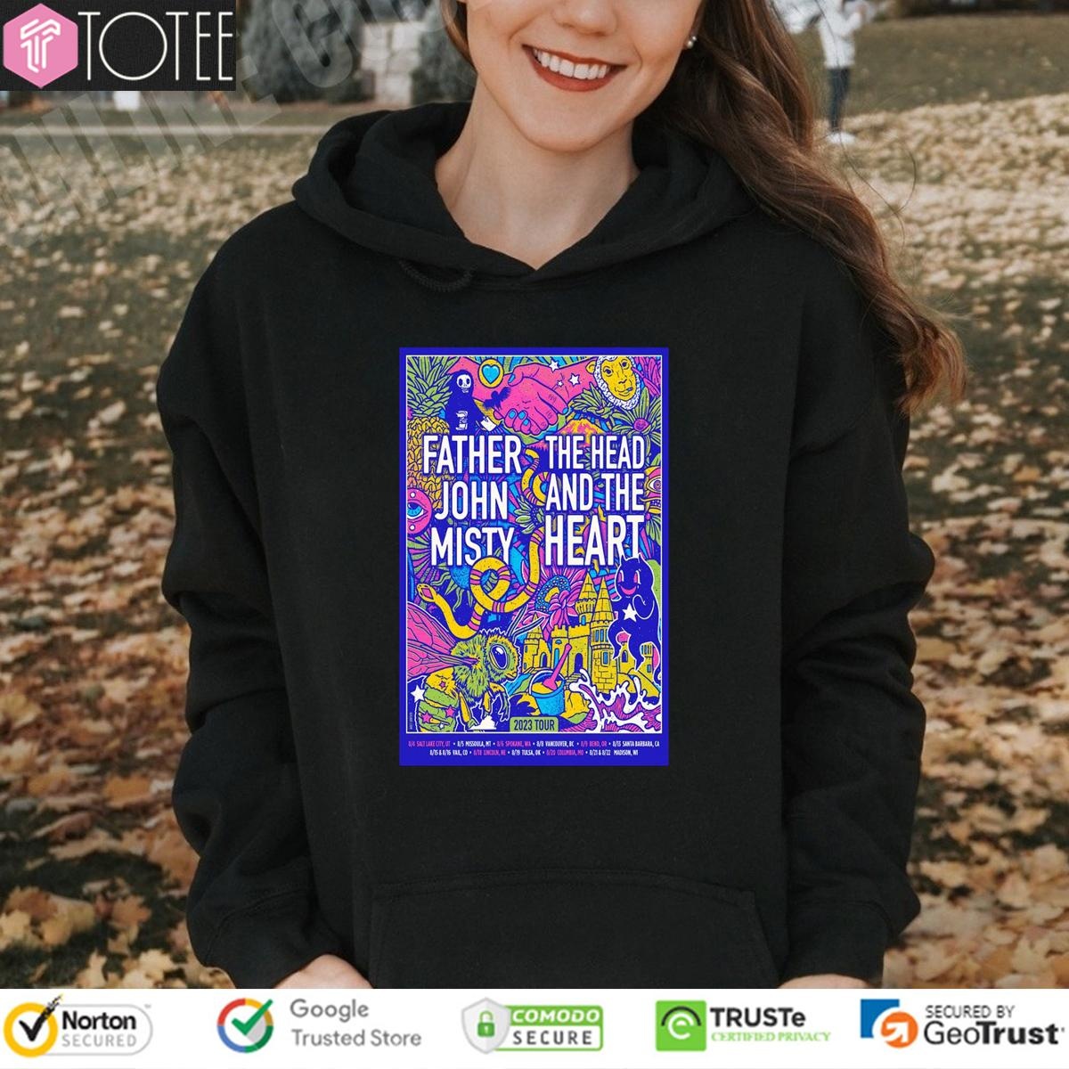 Father John Misty The Head And The Heart 2023 Tour T-shirt 2