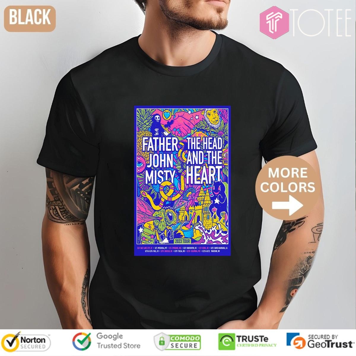 Father John Misty The Head And The Heart 2023 Tour T-shirt