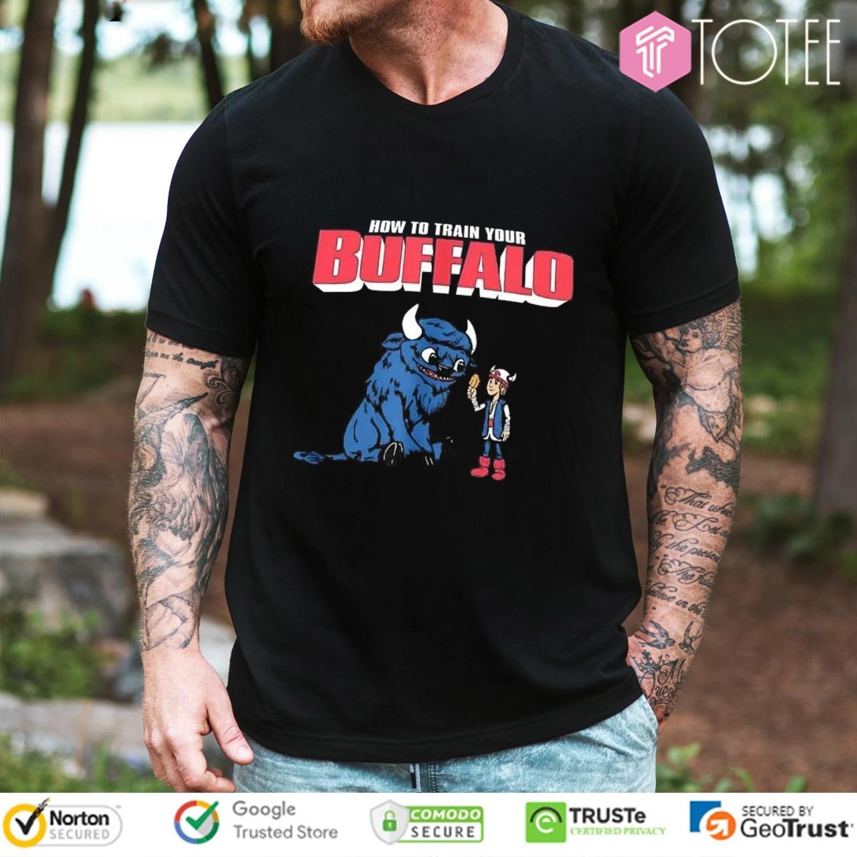 How To Train Your Buffalo Parody Buffalo Bills How To Train Your Dragon T-shirt