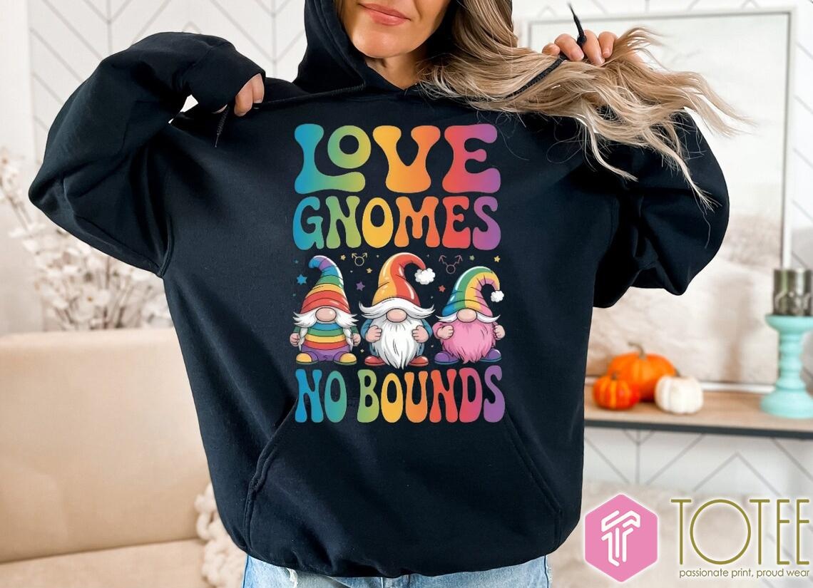 Lgbt Pride Love Gnome No Bounds T-shirt 2