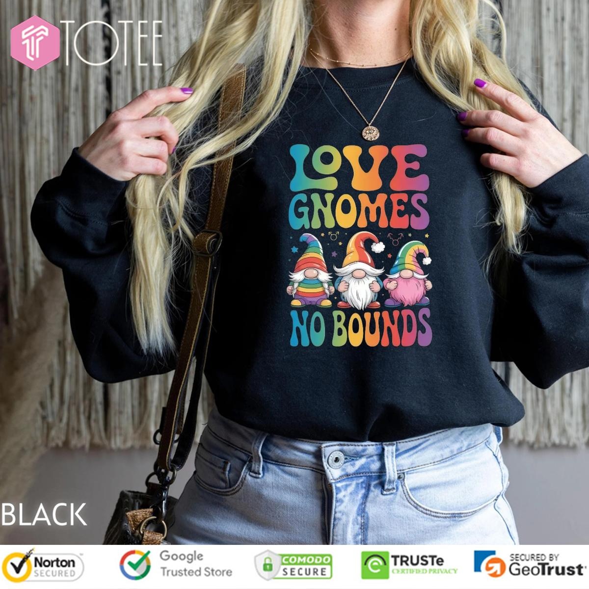 Lgbt Pride Love Gnome No Bounds T-shirt 3