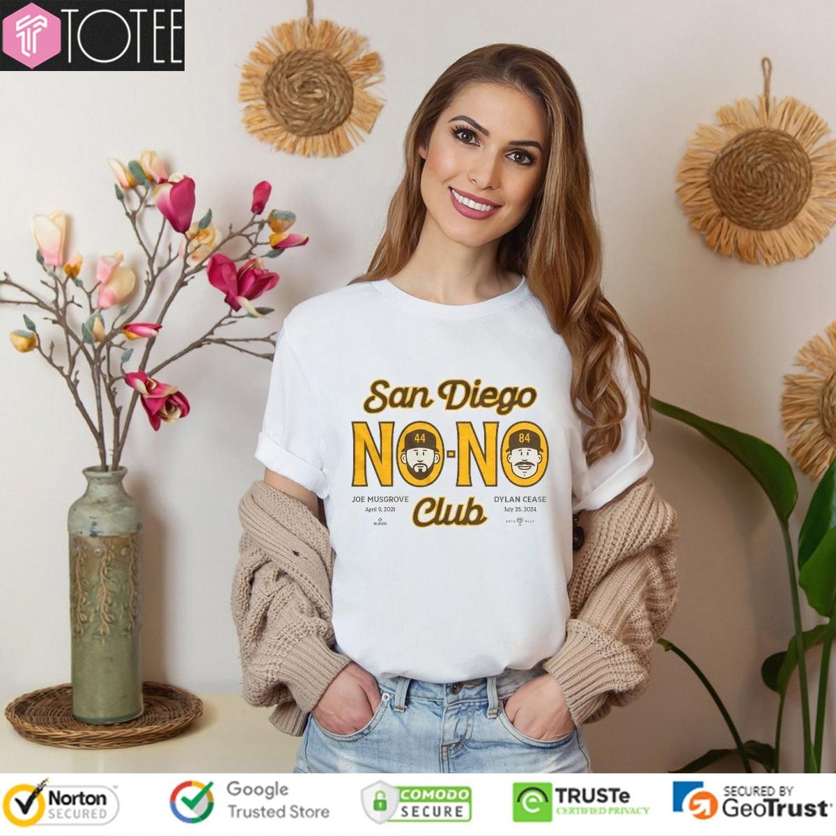 San Diego Padres Joe Musgrove And Dylan Cease No No Club T-shirt 4
