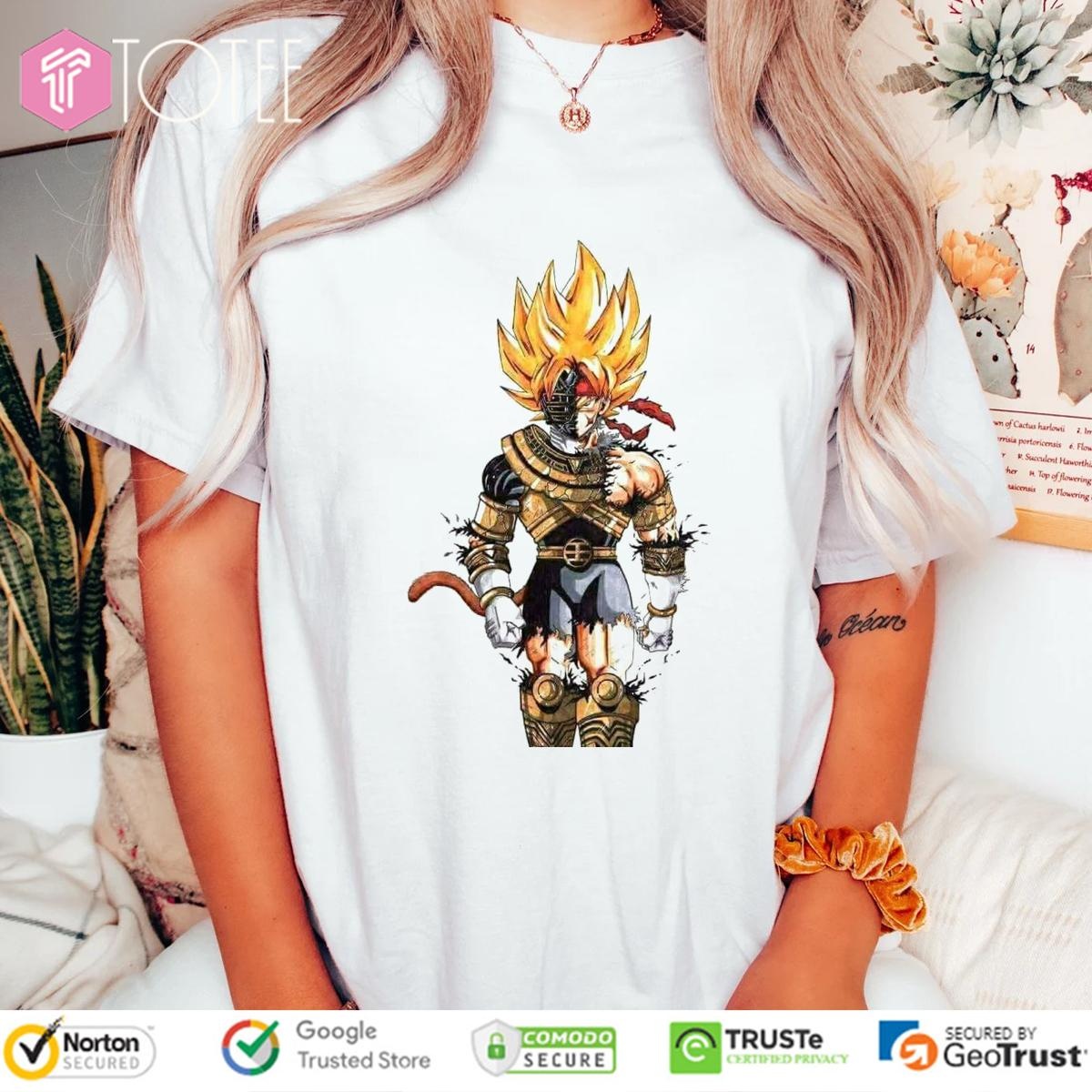Super Saiyan Bardock Power Ranger Dragon Ball Fathers Day T-shirt 4