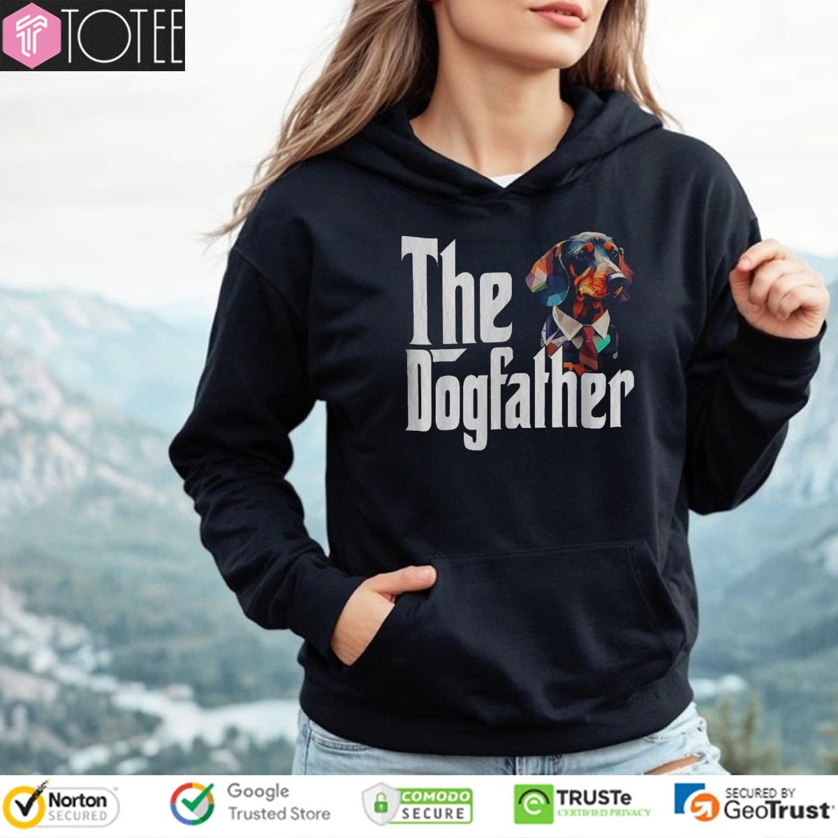 The Dogfather Dachshund Fathers Day Parody The Godfather T-shirt 2