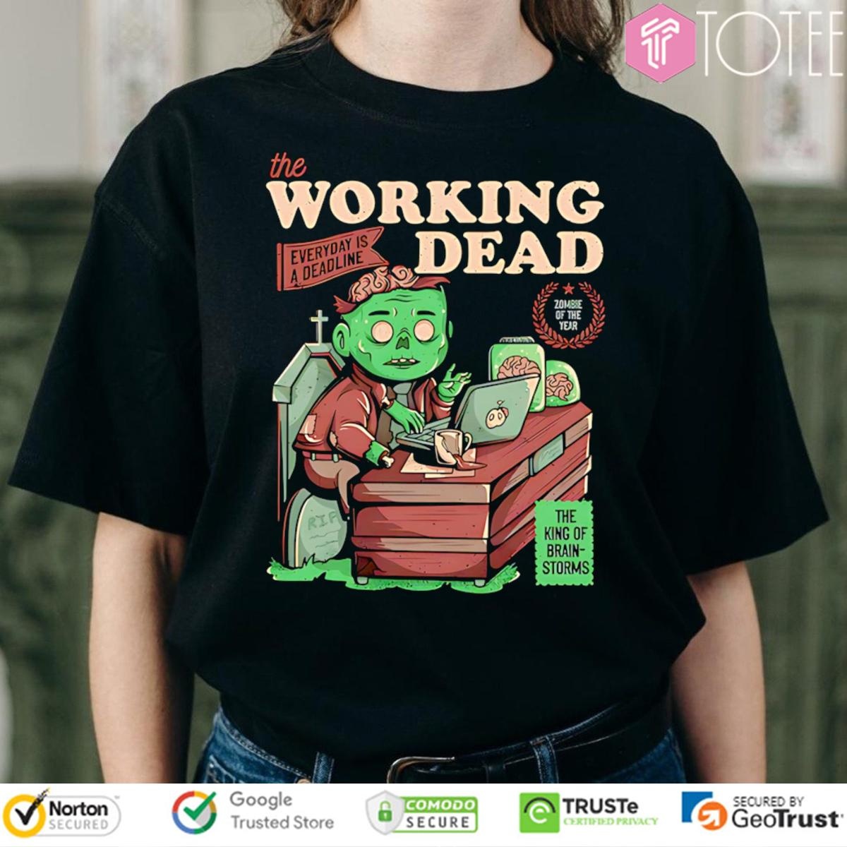 The Working Dead Parody The Walking Dead T-shirt
