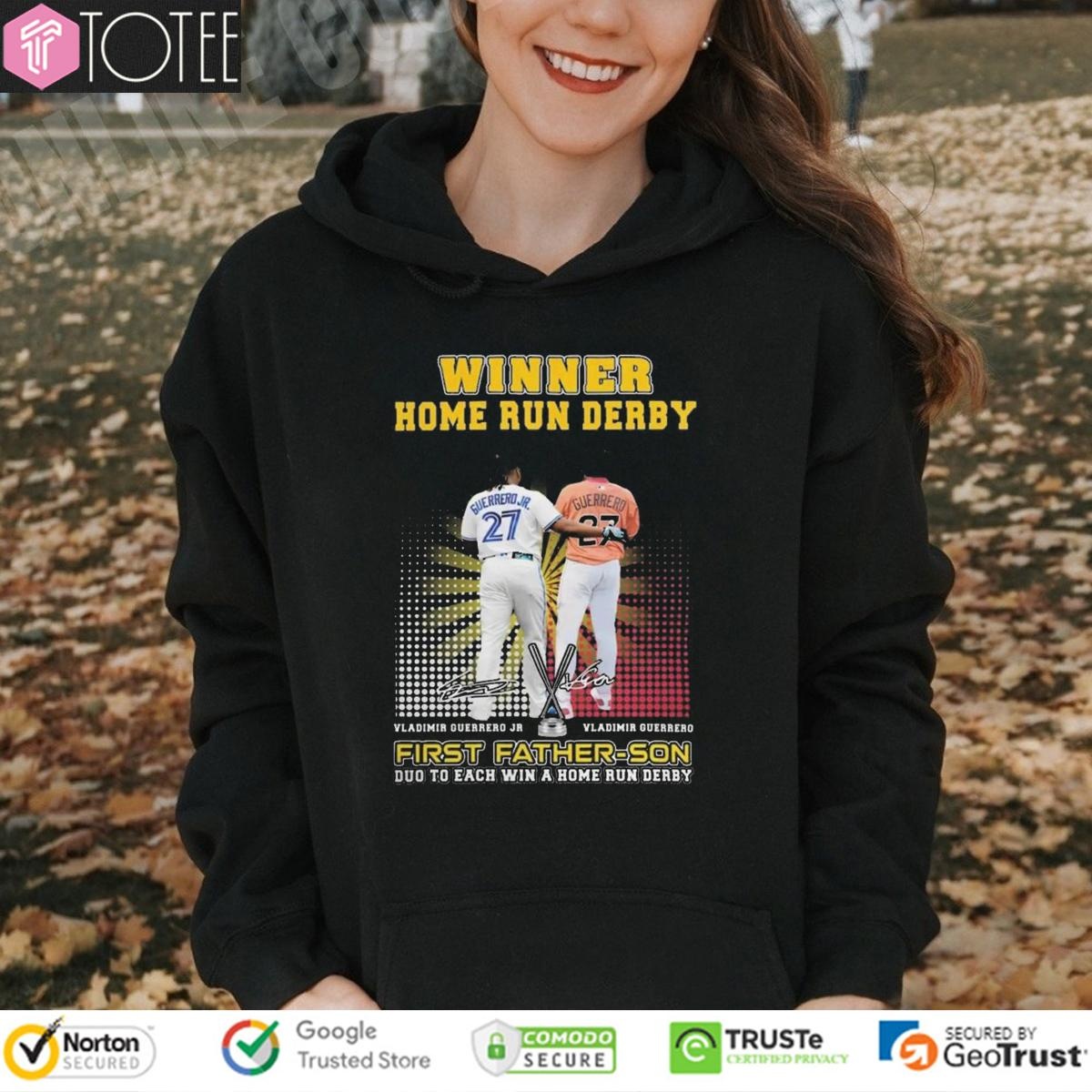Winner Home Run Derby Vladimir Guerrero First Father Son Duo To Each Win T-shirt 2